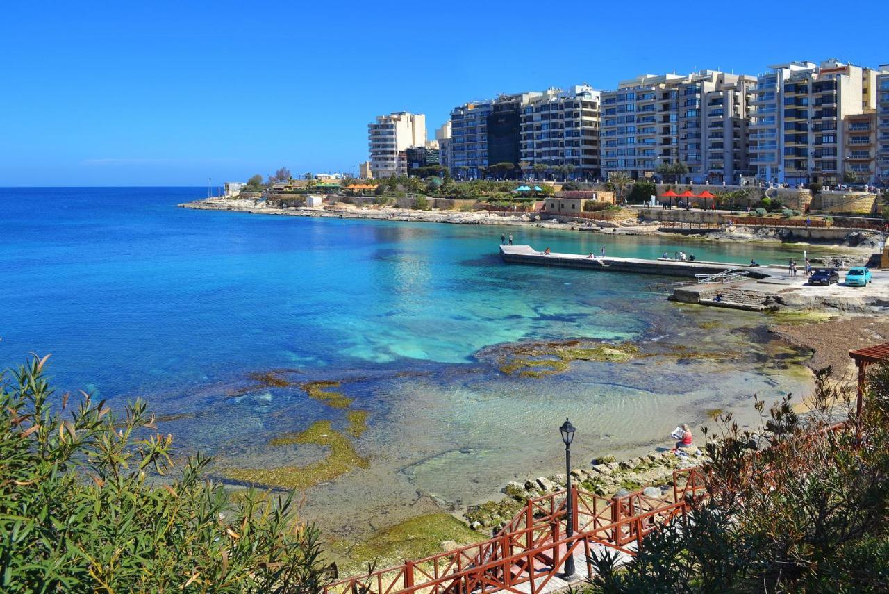 Luxury Apt W/ Side Seaviews And Pool, Top Location Sliema Dış mekan fotoğraf